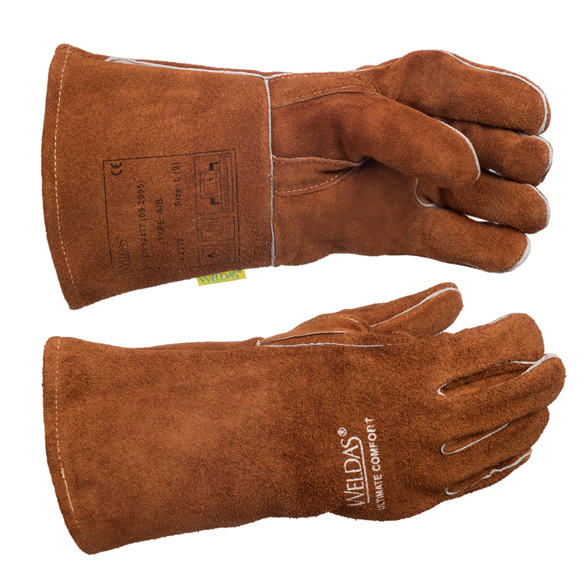 Weldas MIG/MAG-Schweißerhandschuh braun Gr.XL