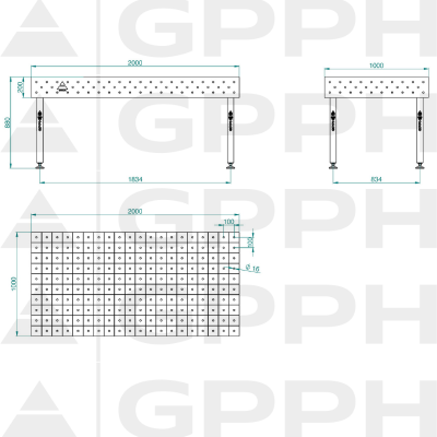 GPPH Schweisstisch Eco